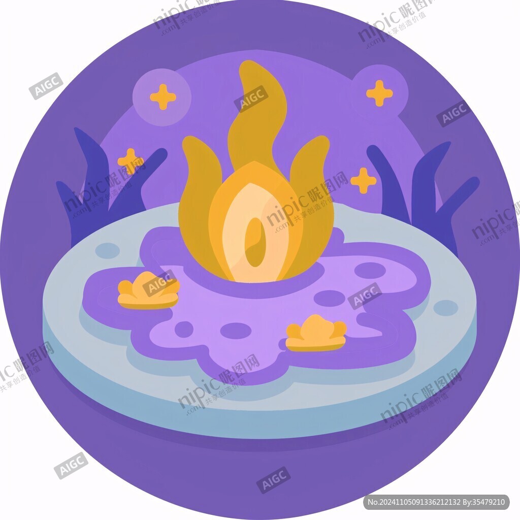 火苗組合插畫(huà)