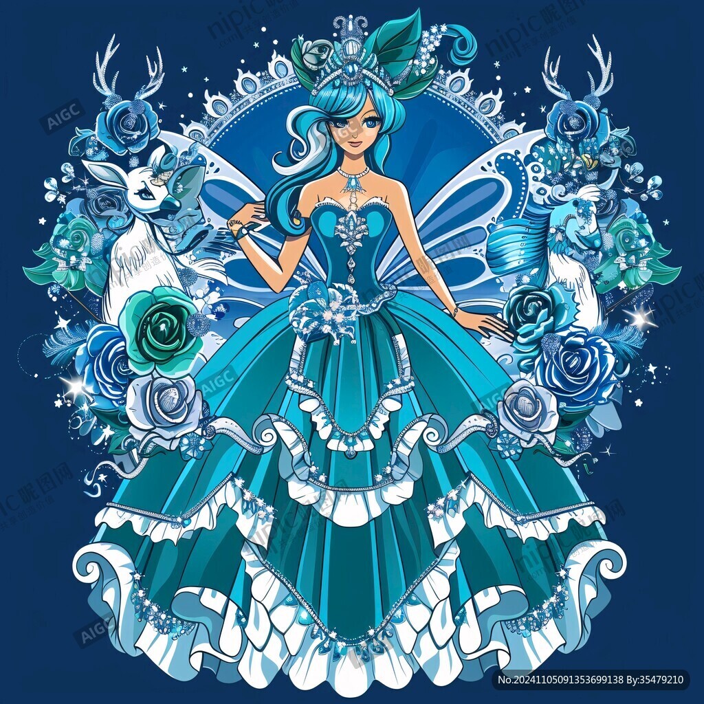 海洋公主插畫
