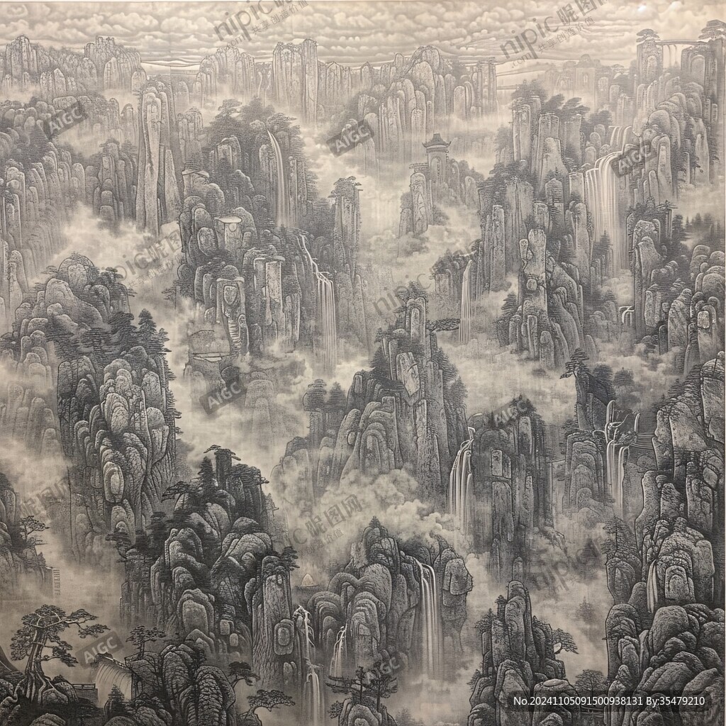 超巨幅山水畫