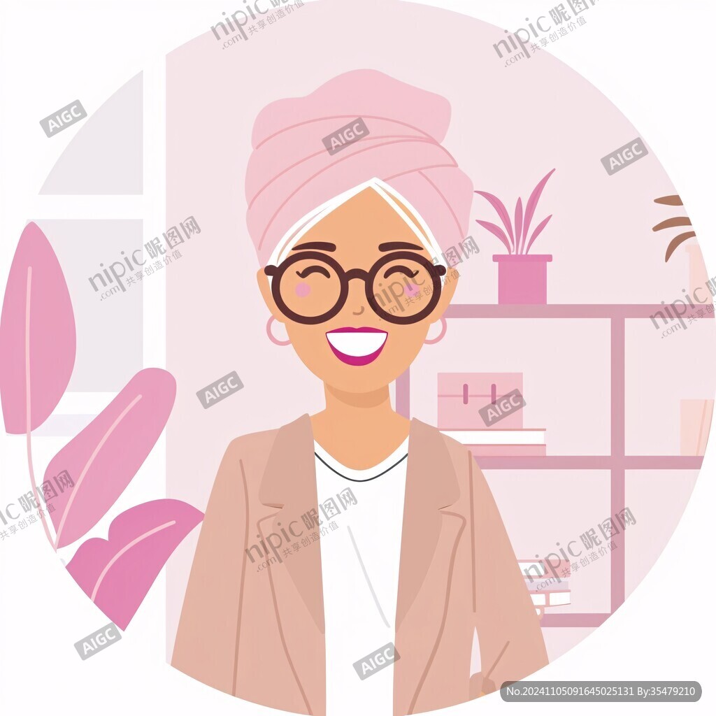 中年婦女插畫