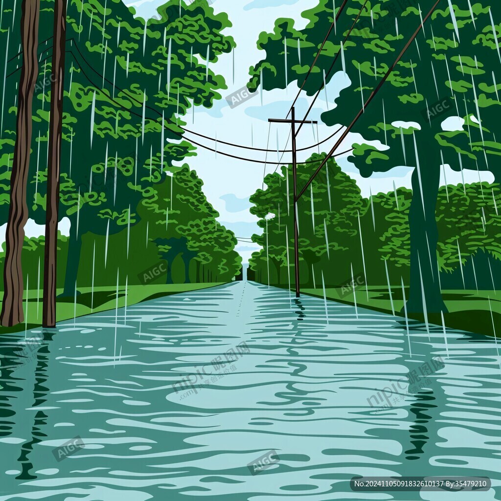 水淹樹木