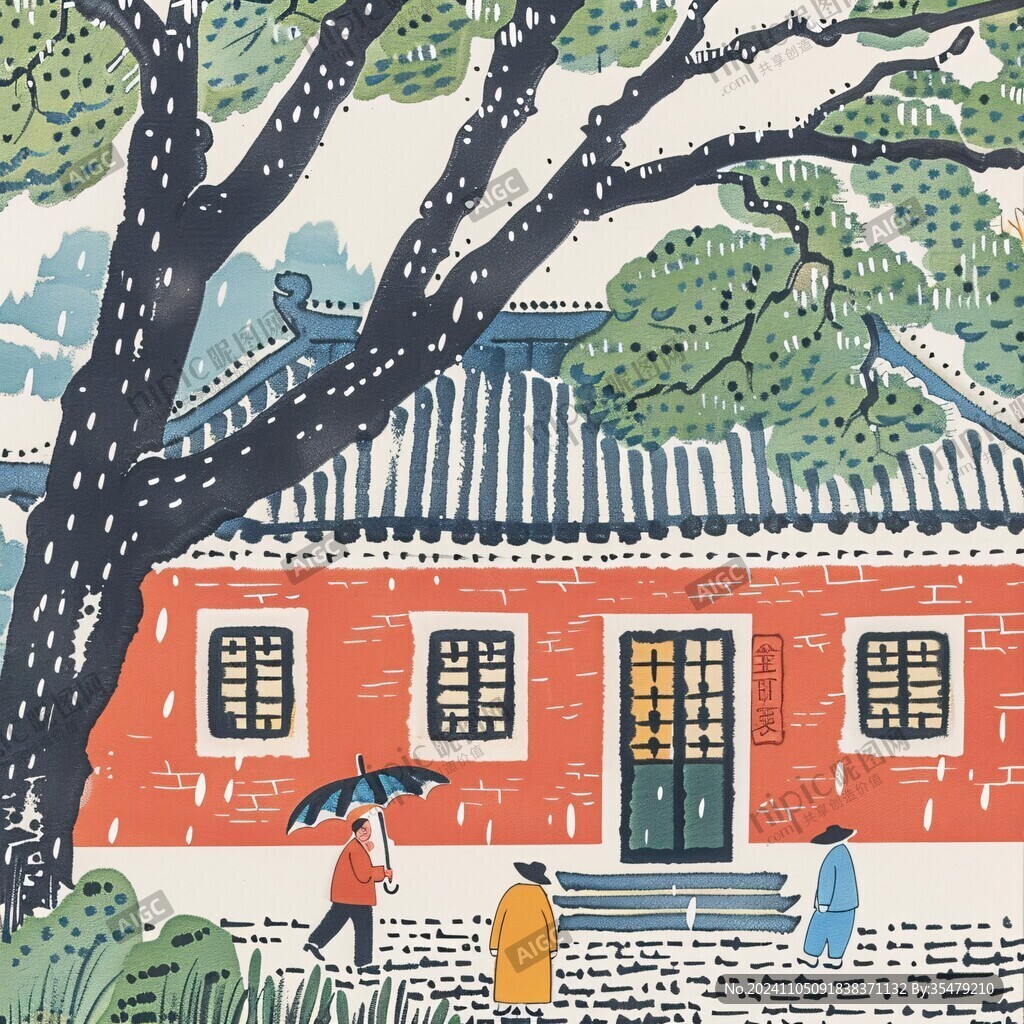 張溥故居插畫