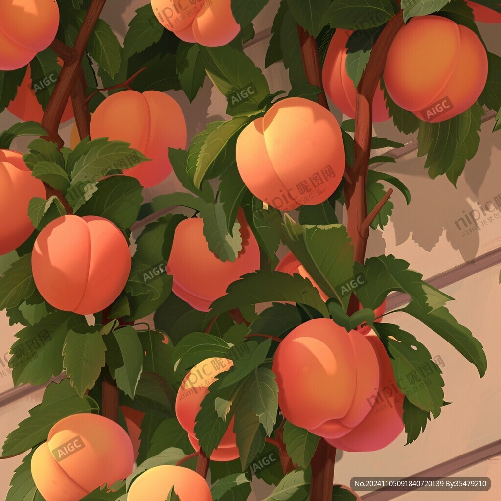 桃子壁畫