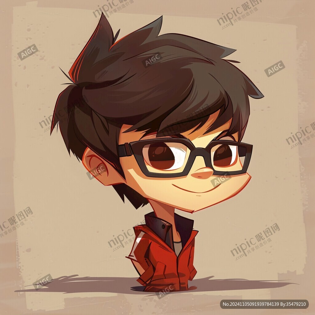 q版墨鏡男子