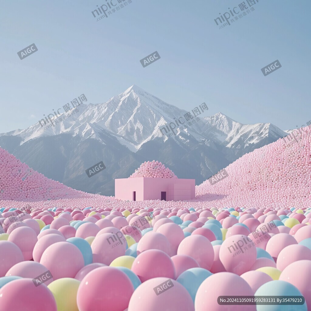 粉色海洋球