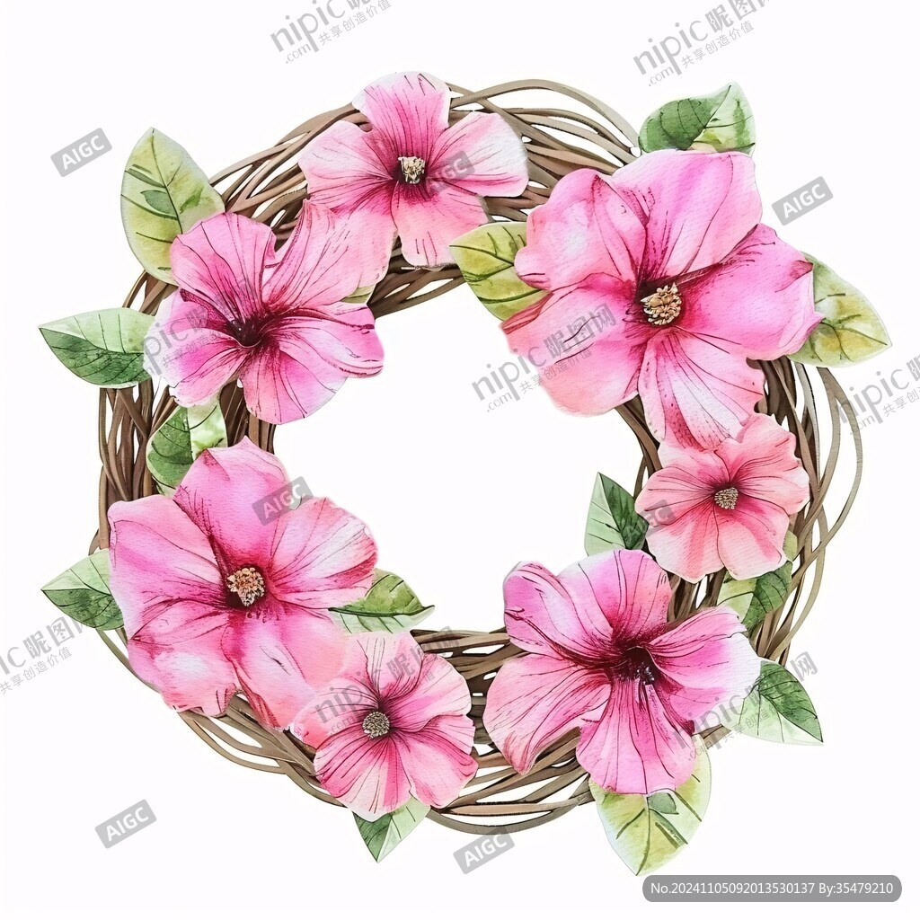 花朵花環花瓣png