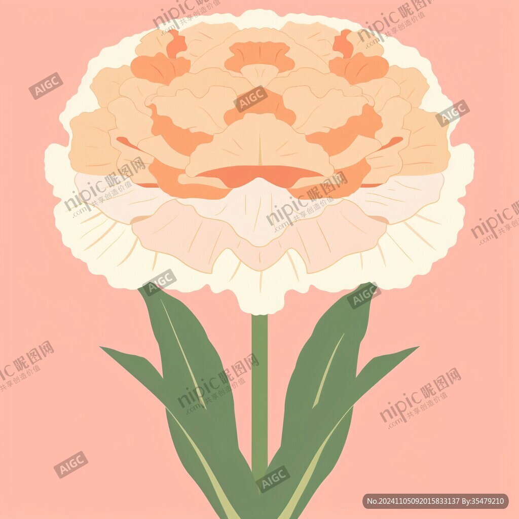 康乃馨插畫