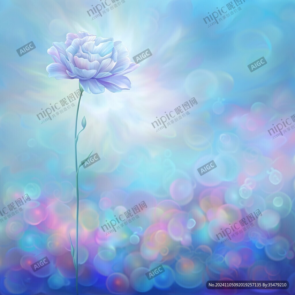 漸變風花朵
