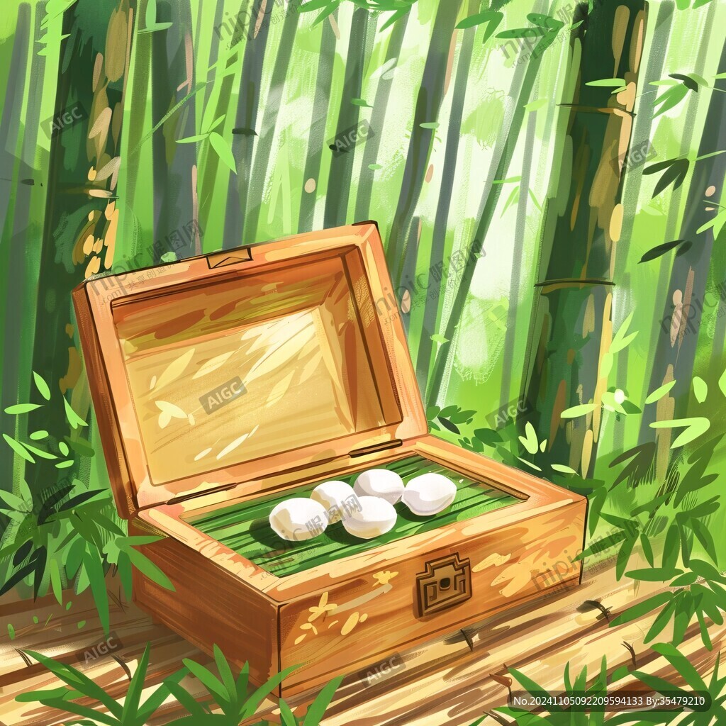 鴨蛋禮盒插畫