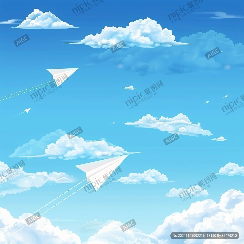 紙飛機插畫