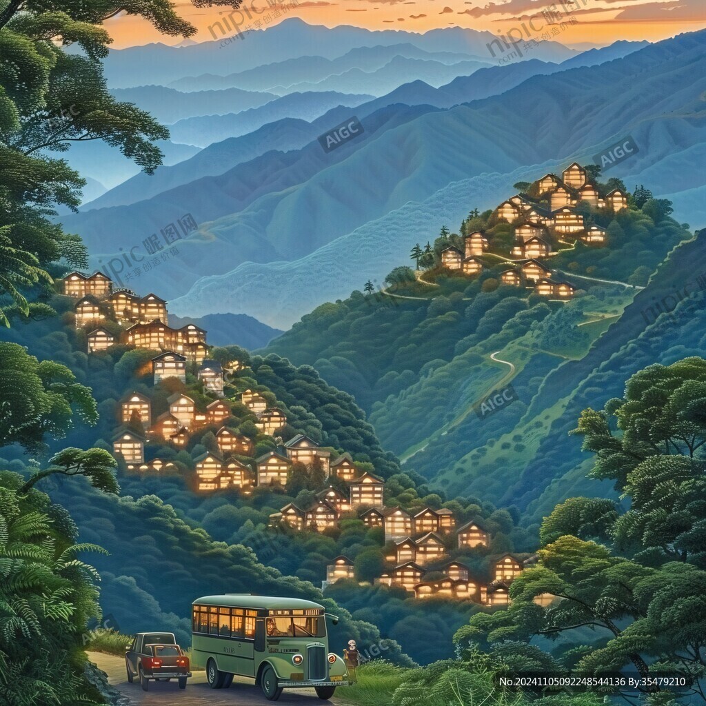 唯美大山深處有人家