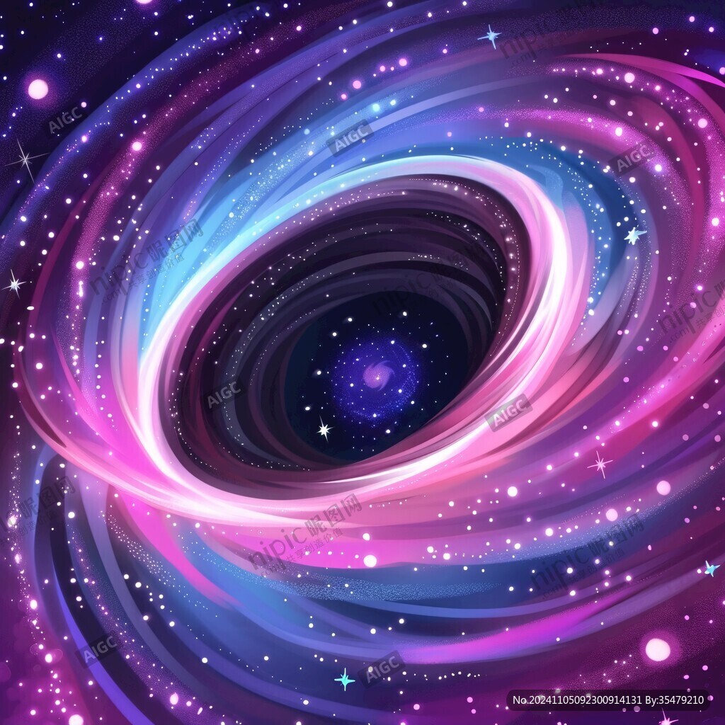 紫色漩渦星空