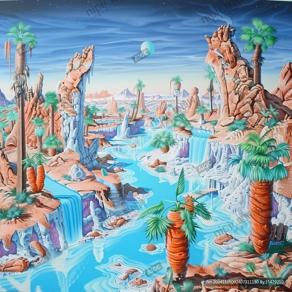 3d畫河流