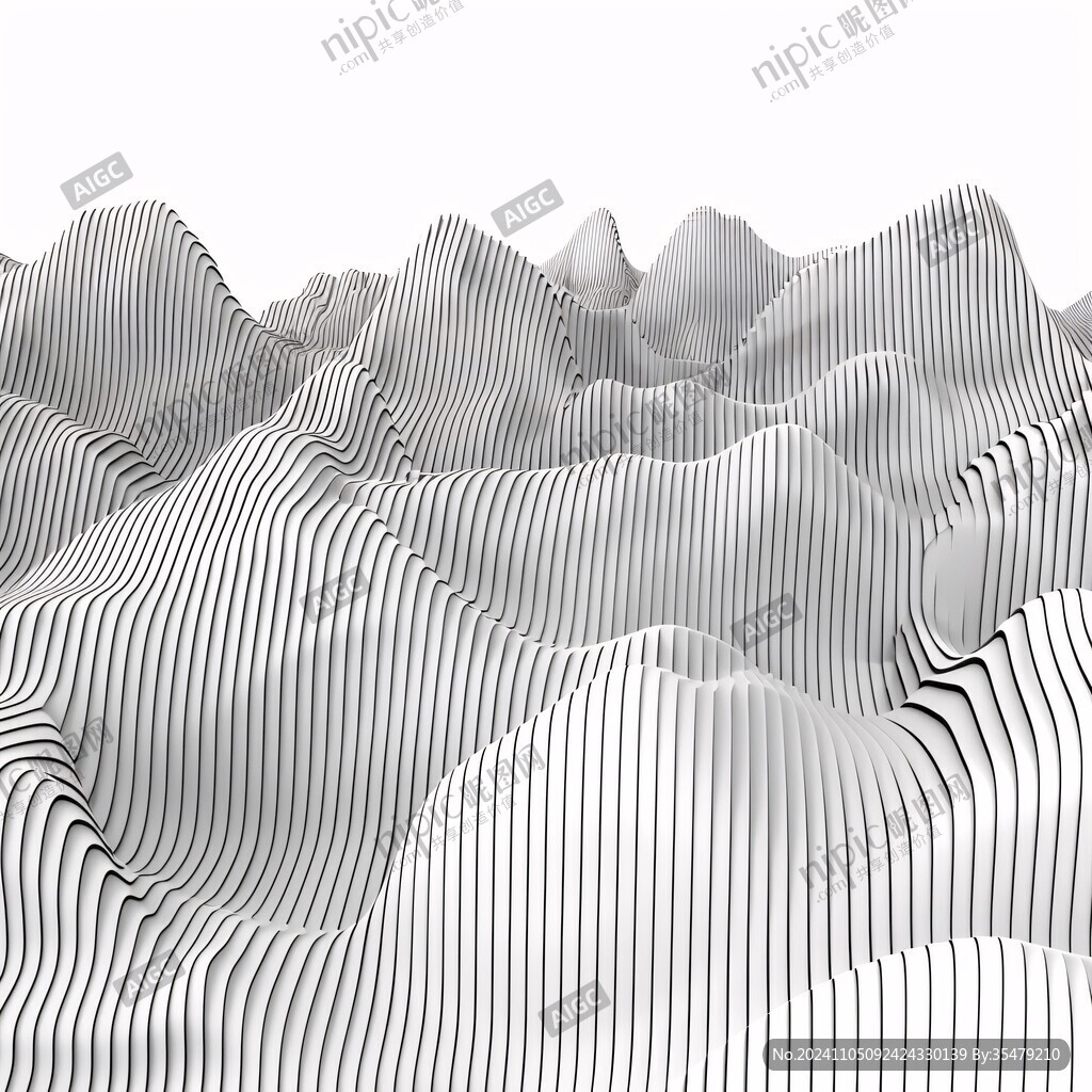 白色概念山體