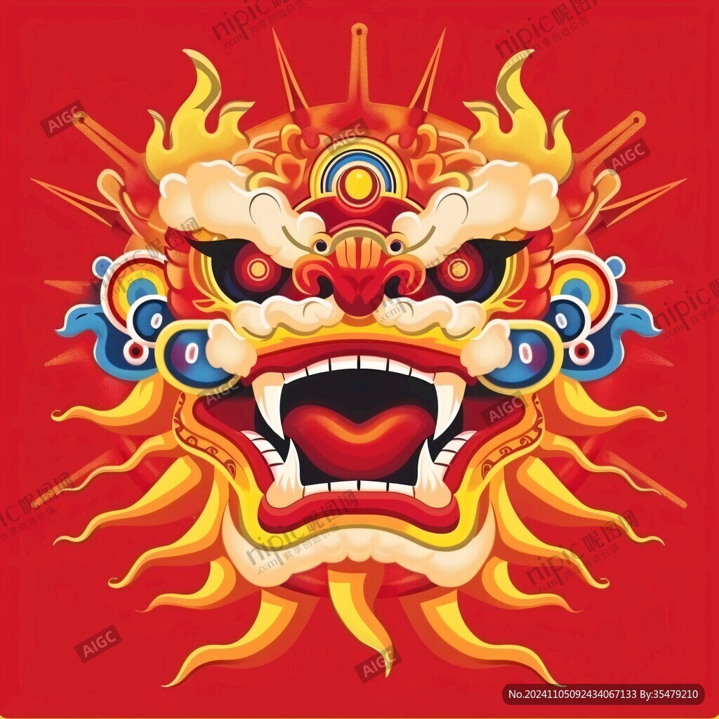 醒獅潮流插畫