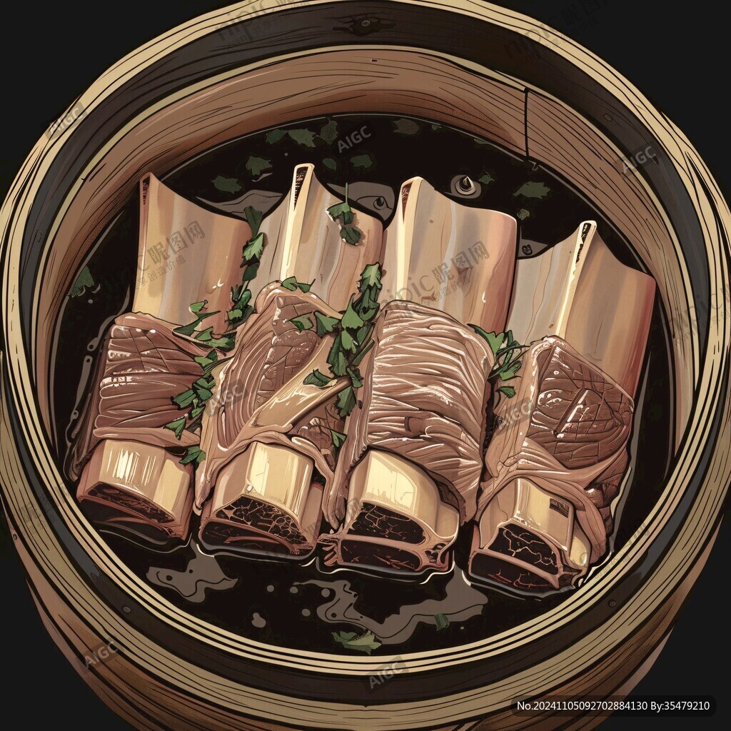 鹵水拼盤插畫