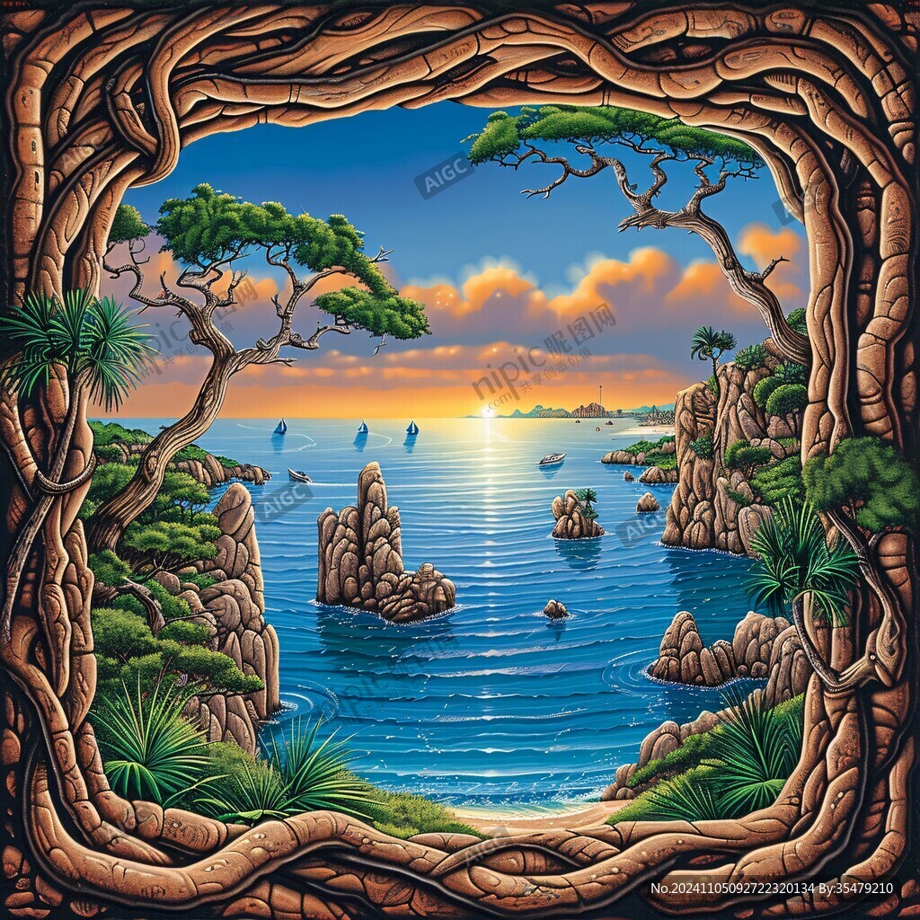 神秘島卡通