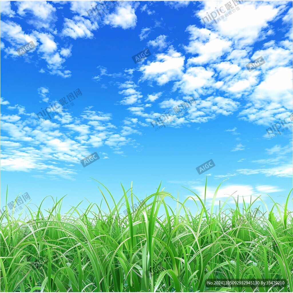 藍天草素材