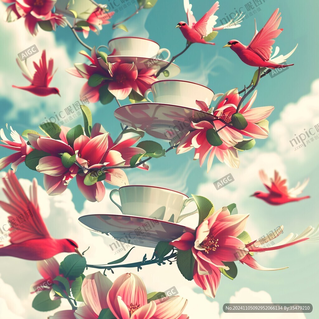 燈籠花插畫