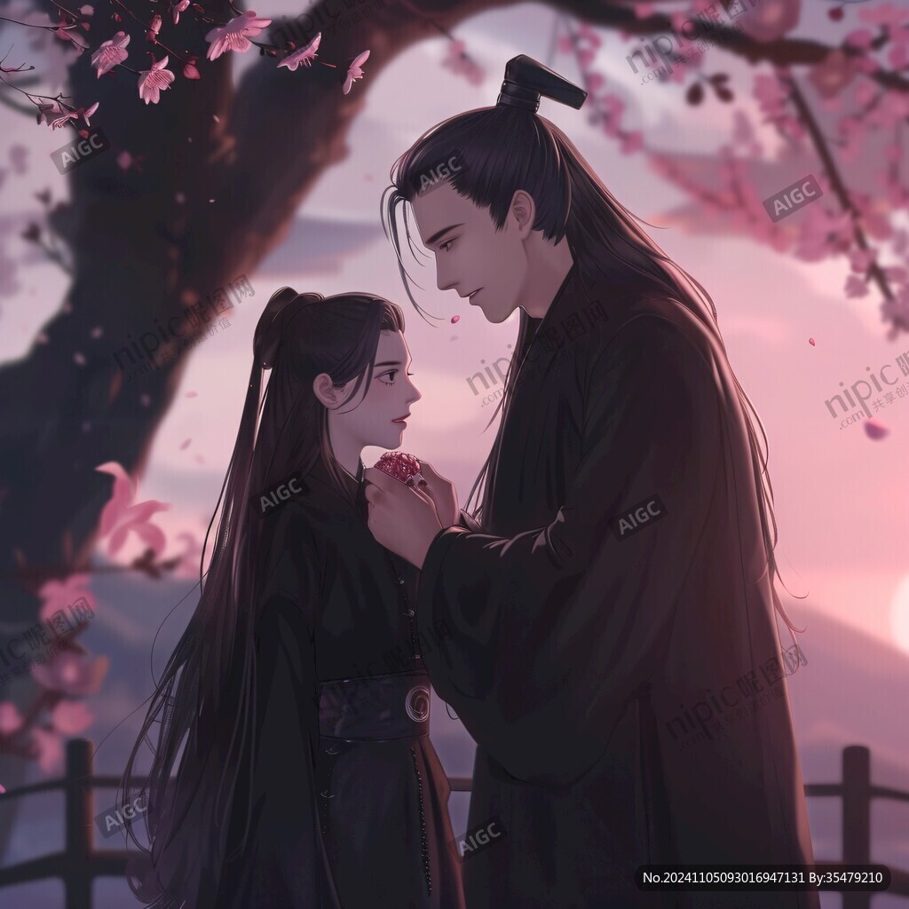古風(fēng)情侶插畫