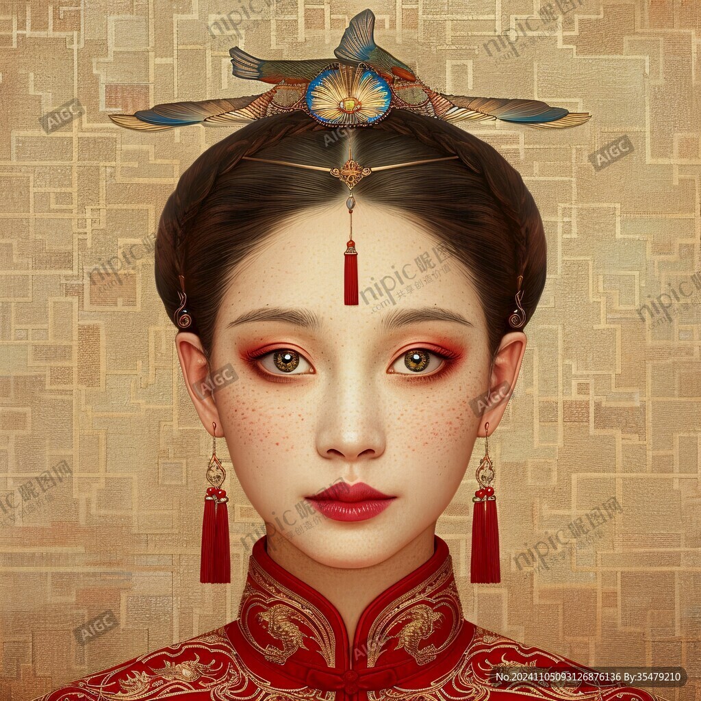 國風女性頭像