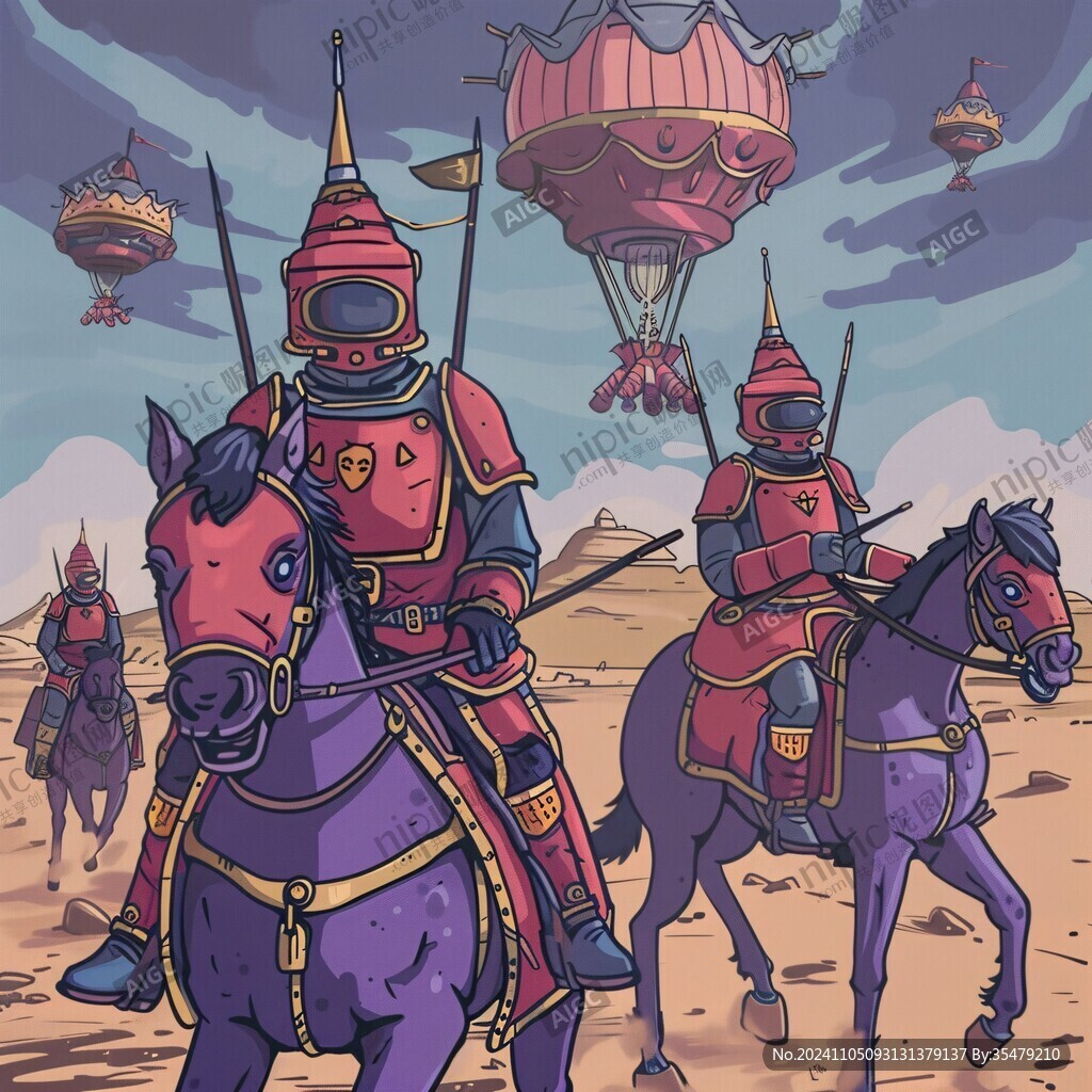 蒙古插畫