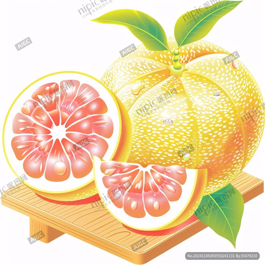 紅心柚插畫