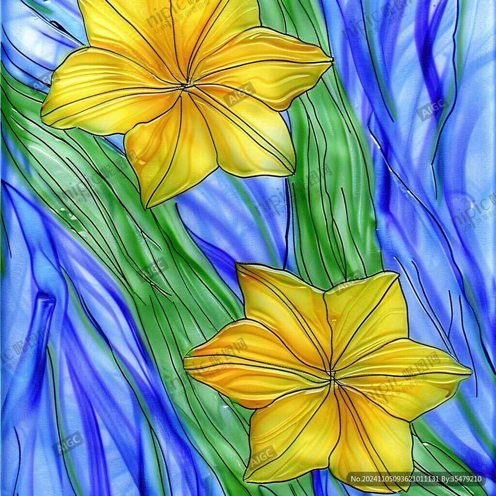 黃花菜插畫