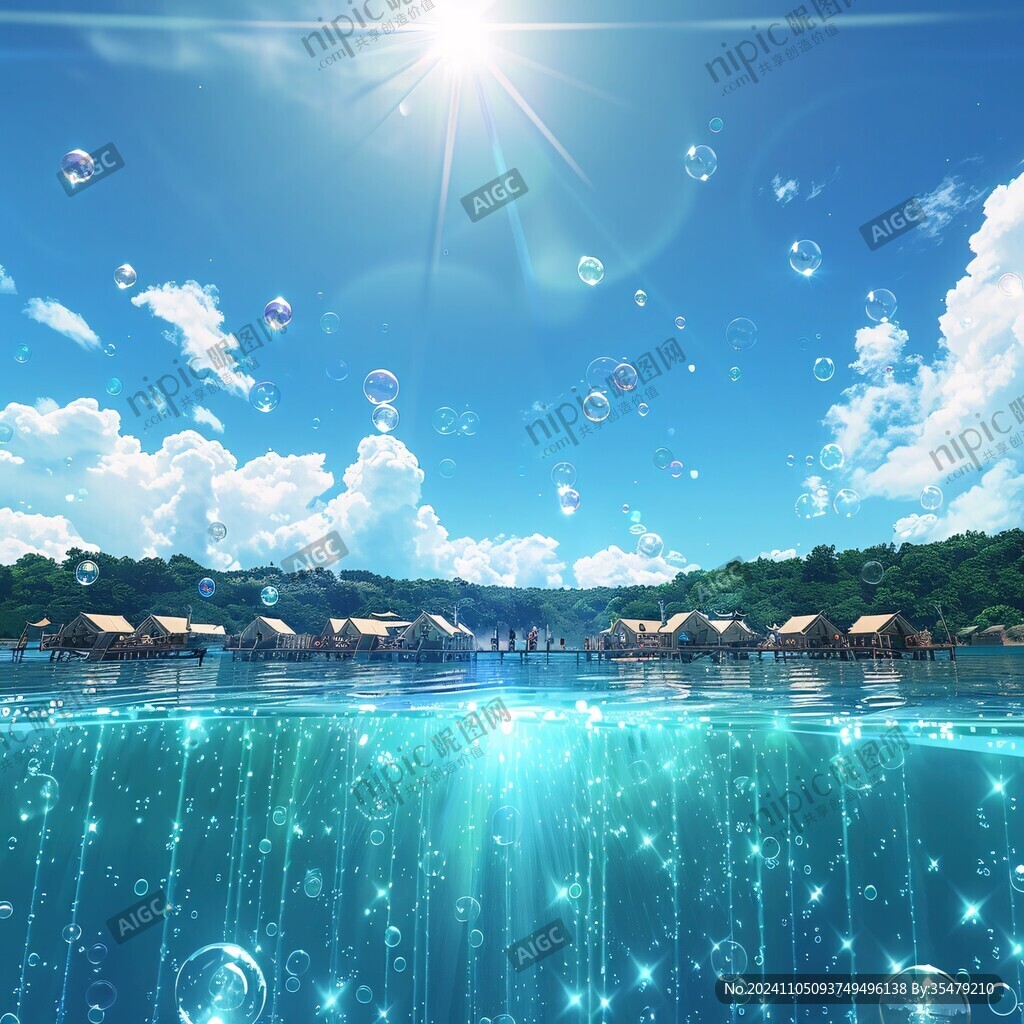 水面星光素材
