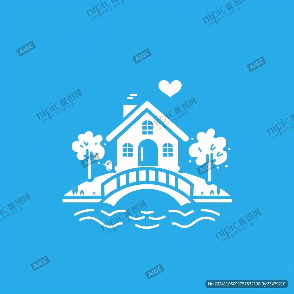 心形房屋logo