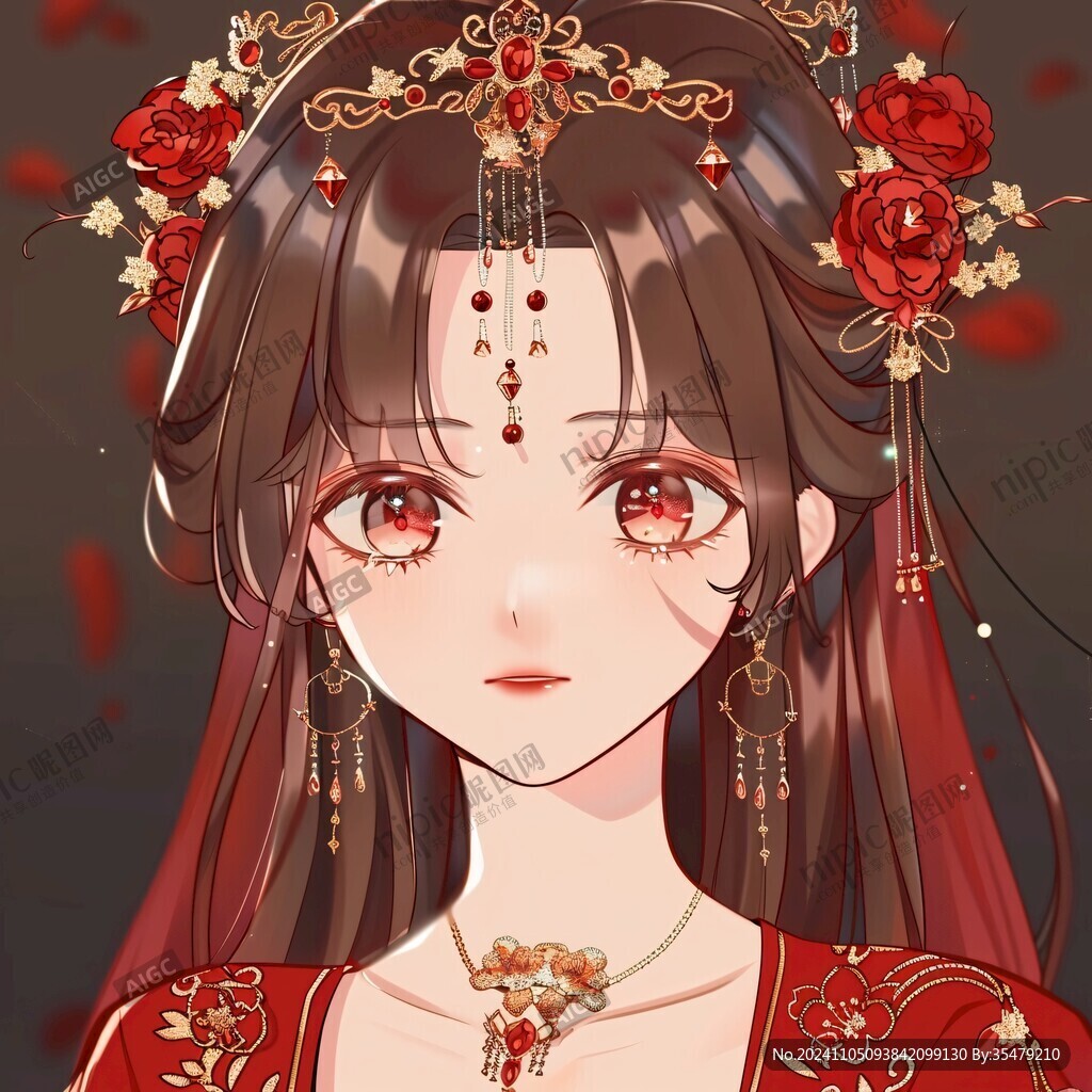 紅衣少女設(shè)計古風(fēng)