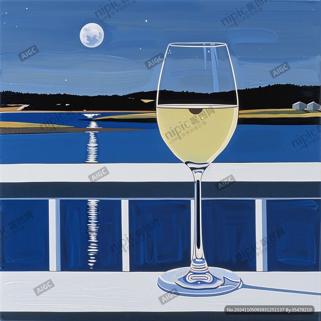 戶外酒杯無框畫