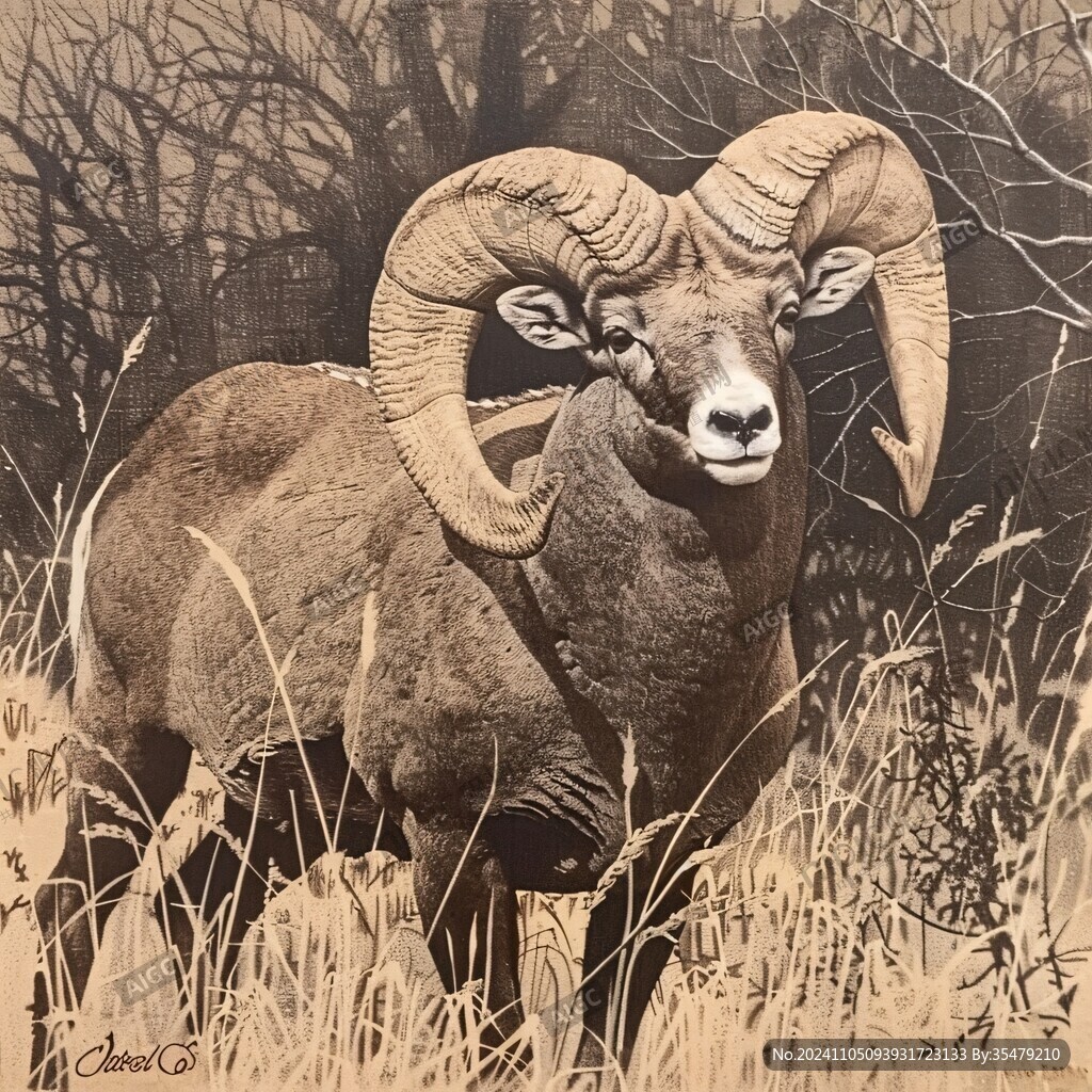 野生動物油畫