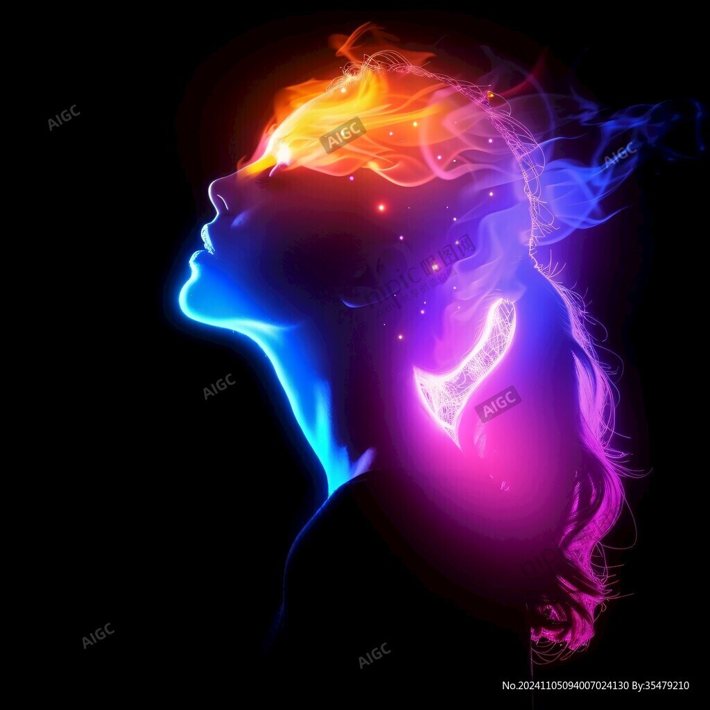 女性人物光效素材