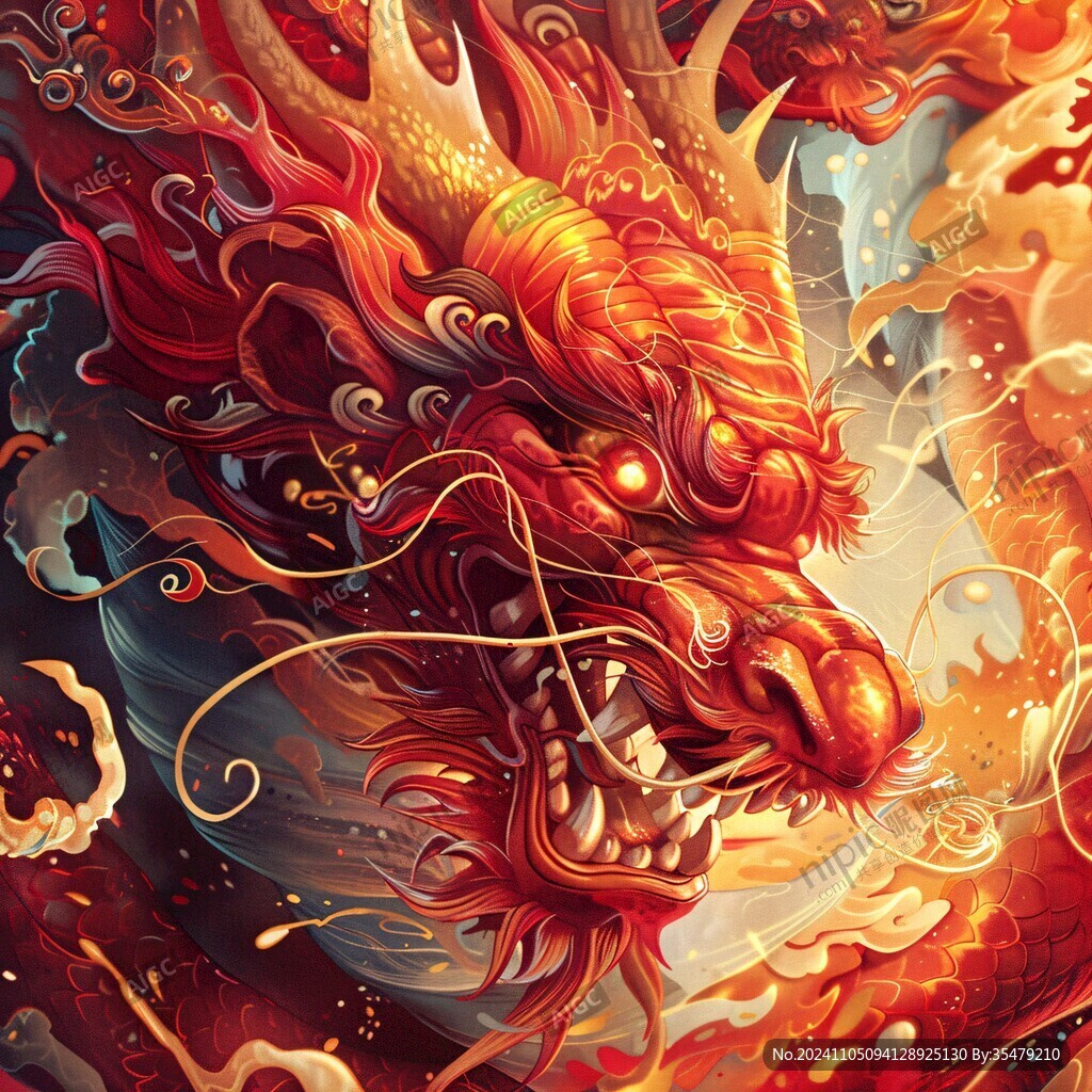 國潮龍插畫文創(chuàng)插畫