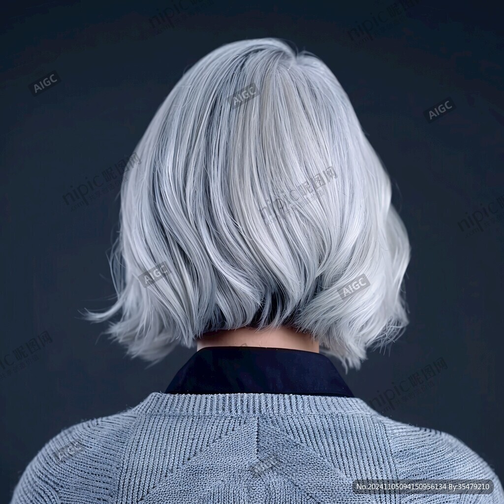 灰白色頭發