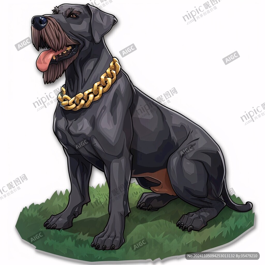 惡霸犬插畫