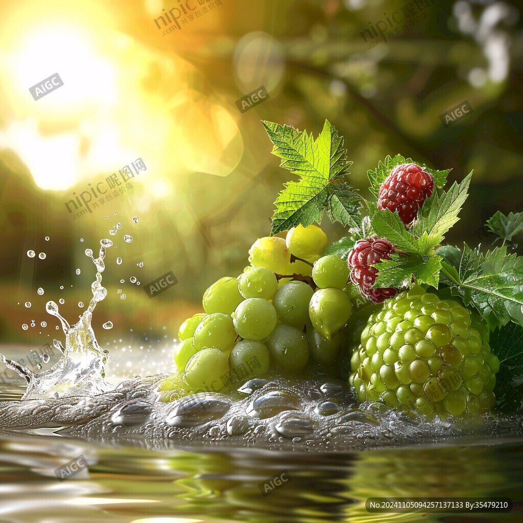 陽光下的水果