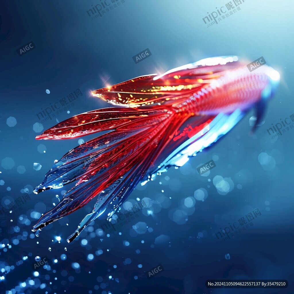 炫酷光效鯉魚(yú)裝飾畫(huà)