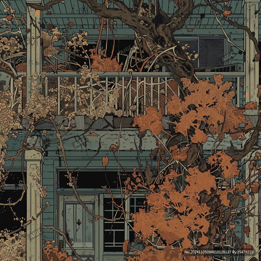 柿子閣樓插畫(huà)