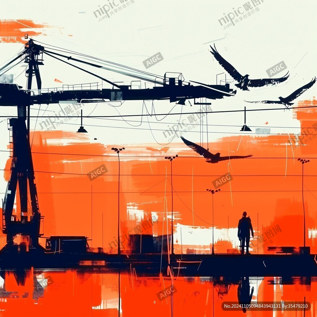 海港插畫