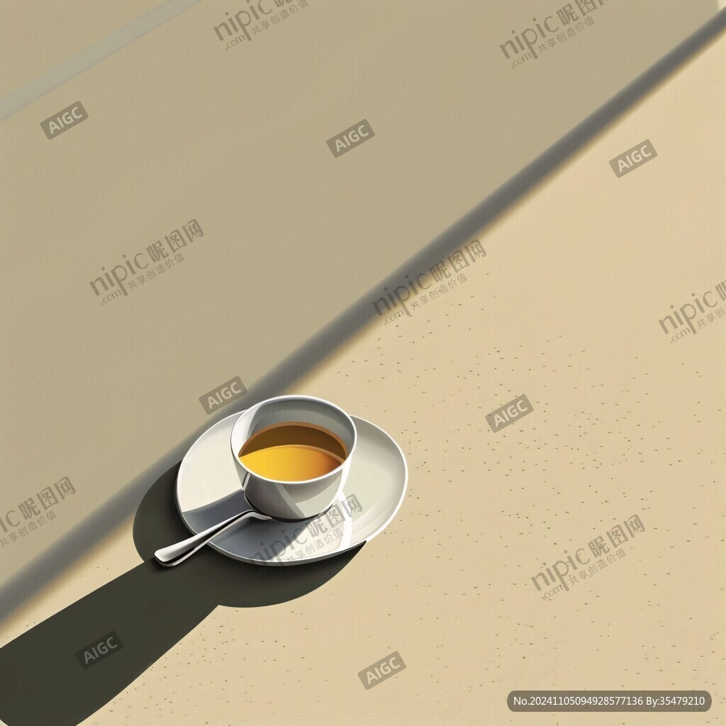 陽光下的咖啡