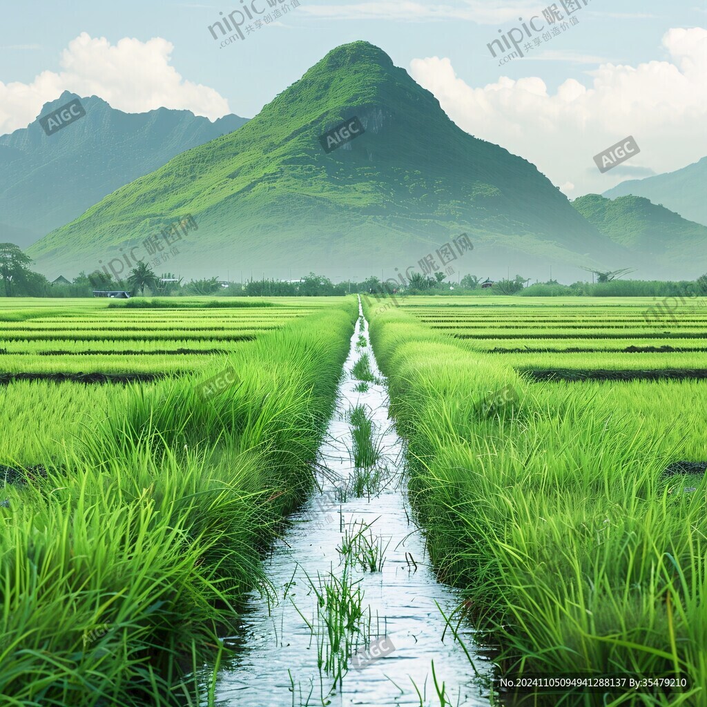 水稻遠(yuǎn)山