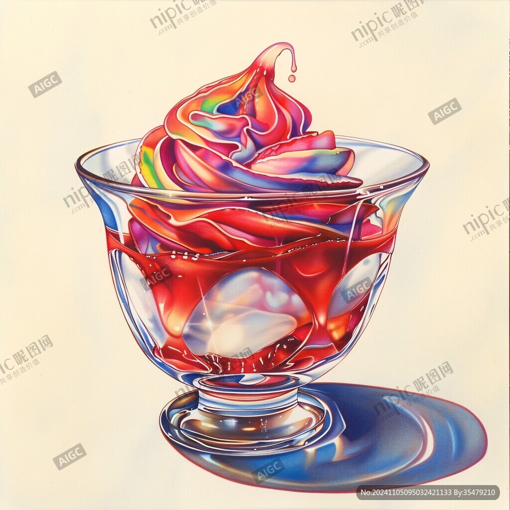 冰飲插畫