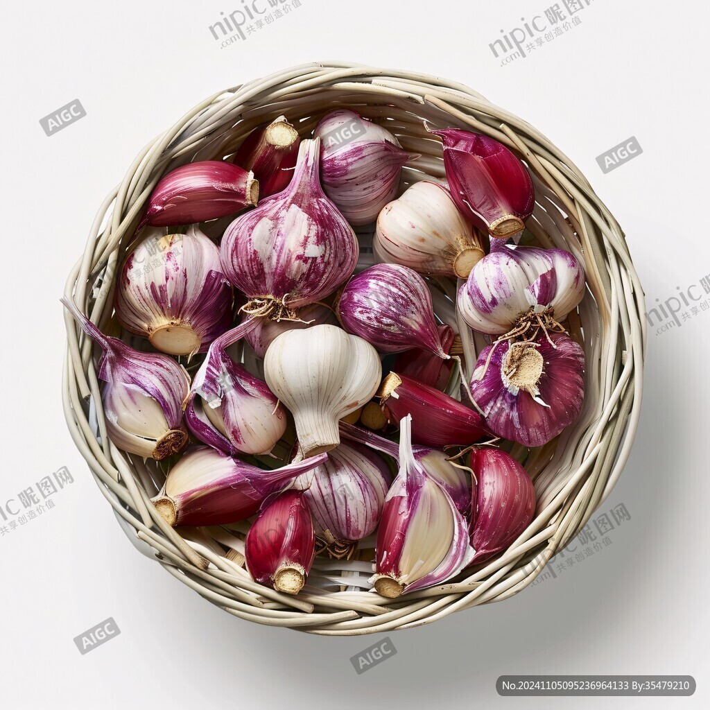 紫皮大蒜新鮮蔬菜