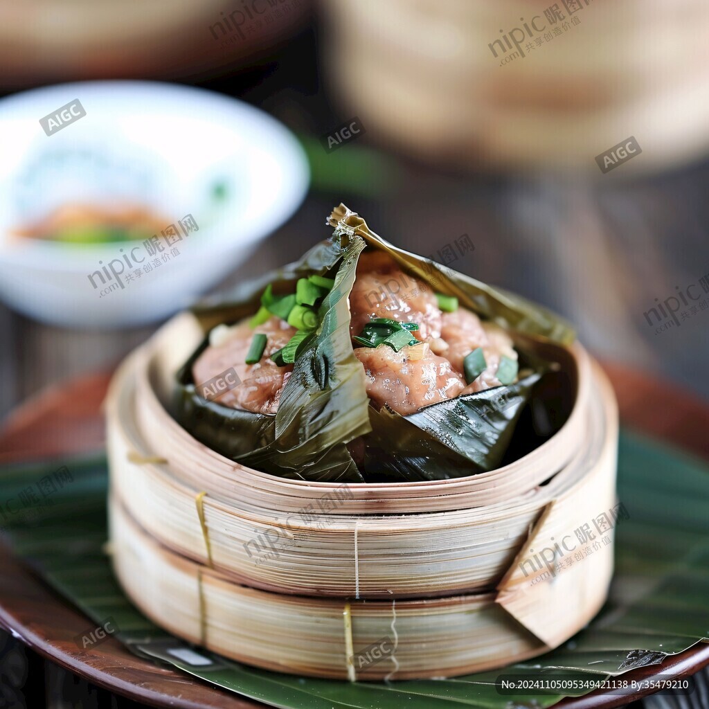 籠仔荷葉蒸肉丸
