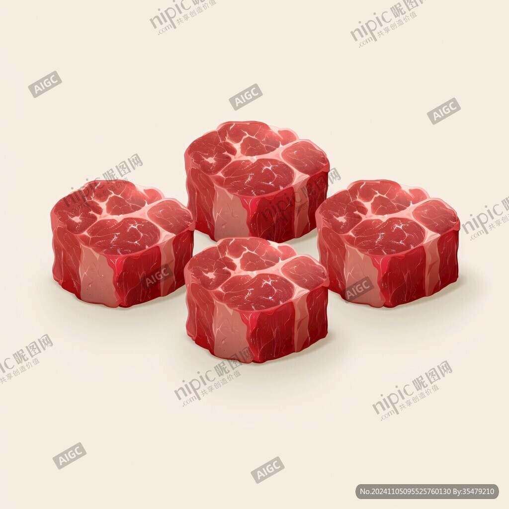 牛肉禮盒插畫