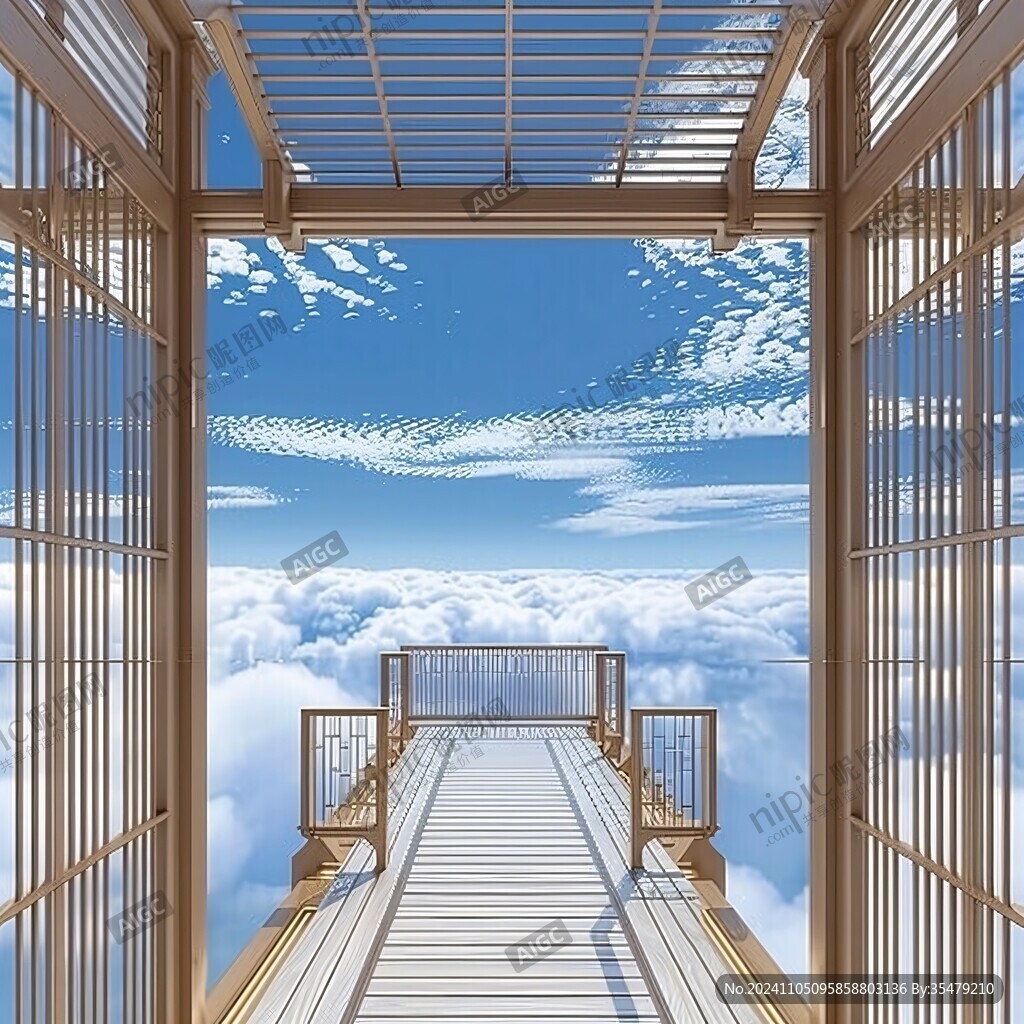觀景涼亭彩云