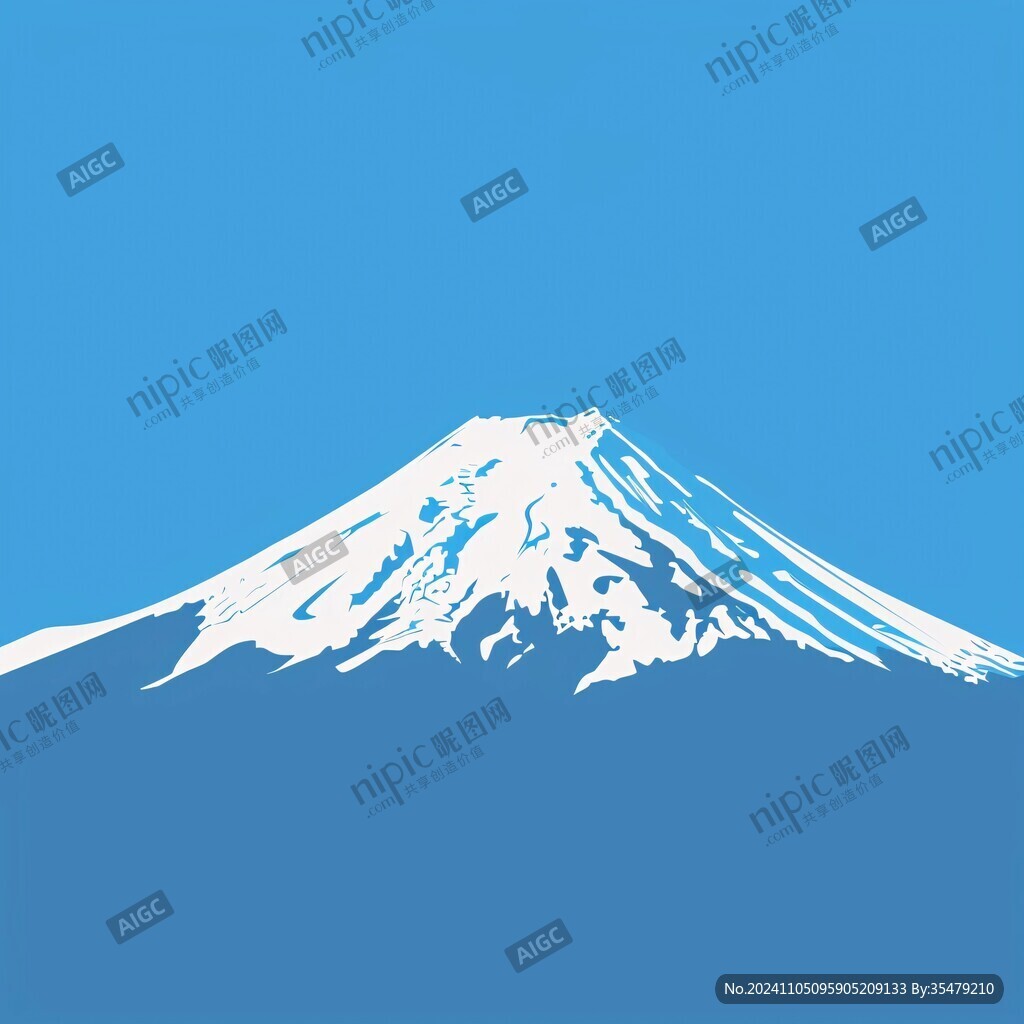 富士山插畫