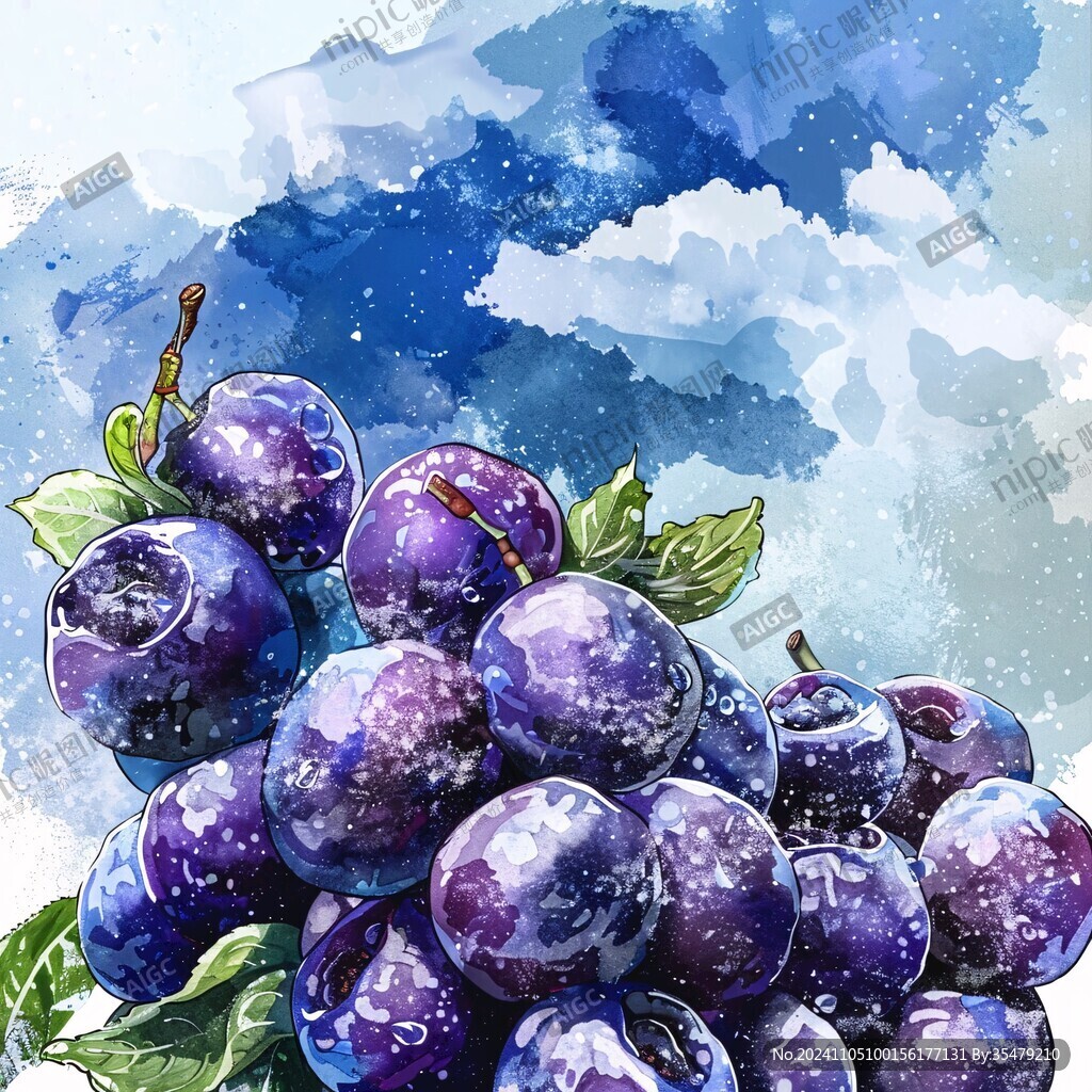 西梅包裝插畫
